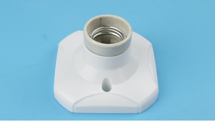 陶瓷灯座大功率e27螺口灯头防水耐高温led节能灯明装吸顶灯座rayxin 6