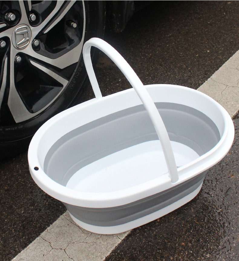 汽车可折叠水桶车用便携式洗车桶旅行车载钓鱼户外伸缩大容量升级款