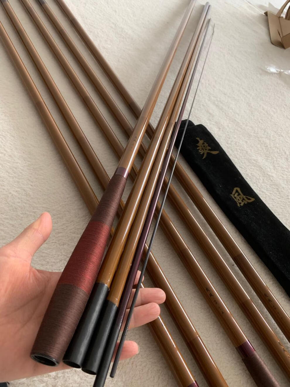 日本原装进口爽风鱼竿28调碳素超轻超硬钓竿长节台钓竿五十大品牌官方