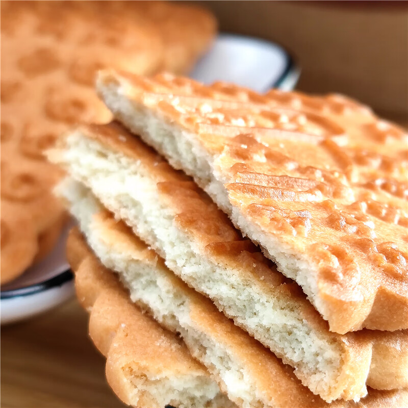 百草果 【京选好味】天津老茂生大黄油饼干1000g 散装零食酥脆早餐下