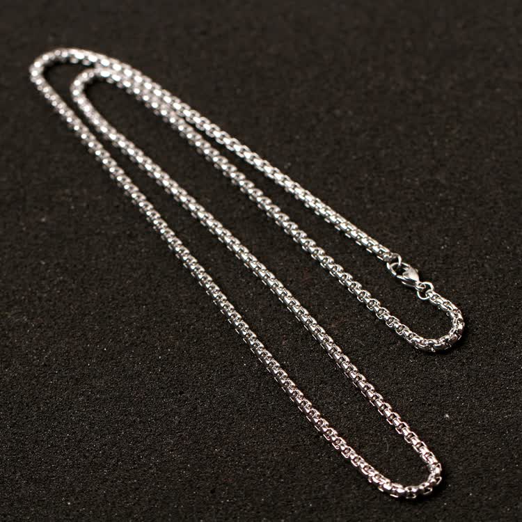 竺戈靓 项链钛钢链子男款不锈钢项链单链条霸气时尚粗长款吊坠配链