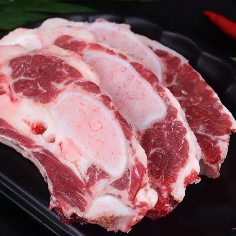 清真新鲜牛胸骨胸肋脆骨牛仔骨原切骨脆骨带肉纯牛小排 两斤牛胸骨
