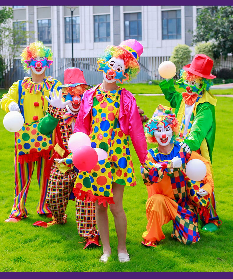 裙子小丑衣服女服装 裙子成人道具服饰马戏团开幕式搞怪搞笑演出服 四