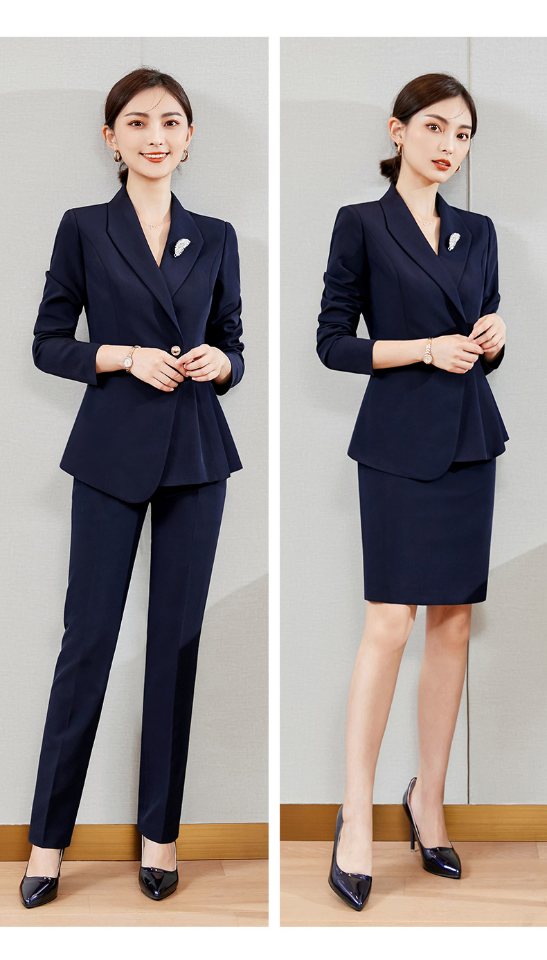 bianyemu职业套装女装时尚气质空姐制服ol商务套裙珠宝店酒店工作服