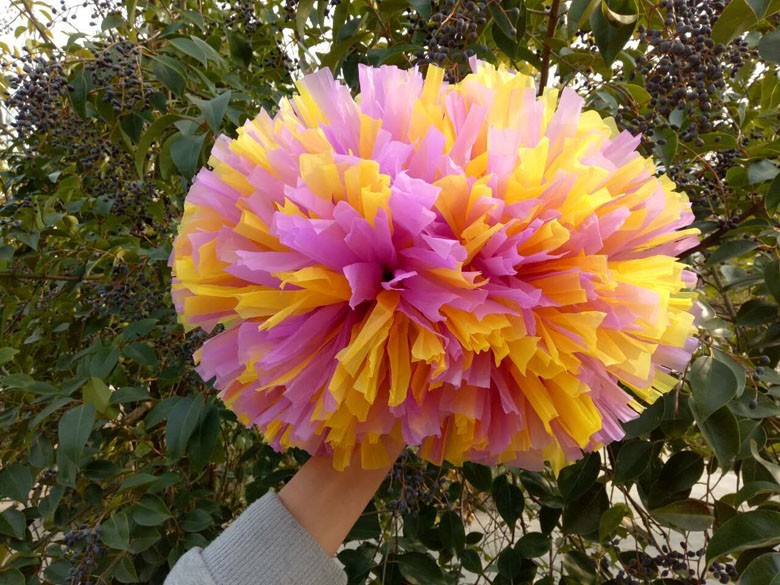 啦啦操花球啦啦队花球啦啦操彩球舞蹈手花啦啦队手遥花大号跳舞花哑光