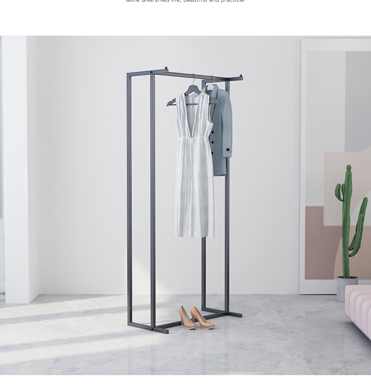 桃汀芸 服装店展示架 落地衣架挂衣服架子男女装陈列简约正侧挂货架