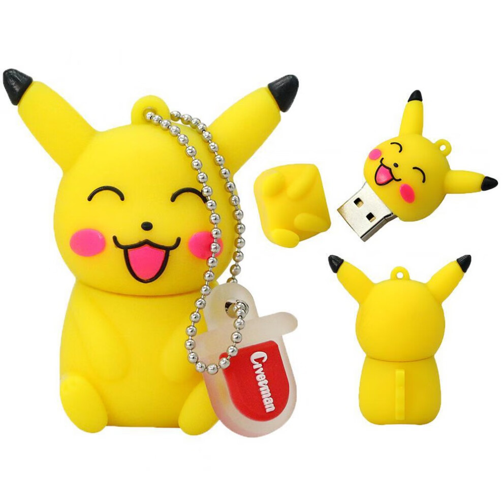 dcoud惠普通用创意精灵球可爱皮卡丘卡通16/u盘手机电脑两用u盘迷你