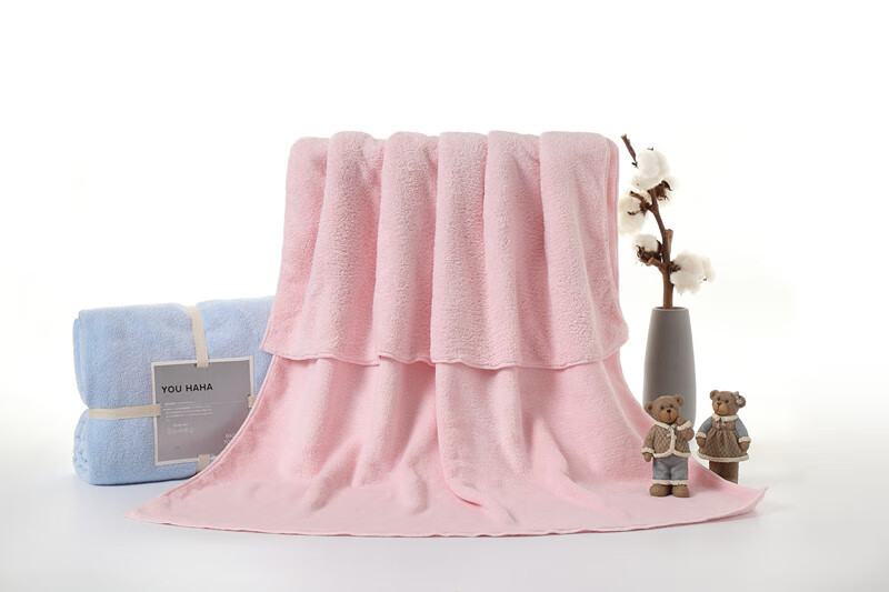 蜗品浴巾超大号蜗品潮牌个性柔软吸水裹身体家用男女情侣大款浴巾浅