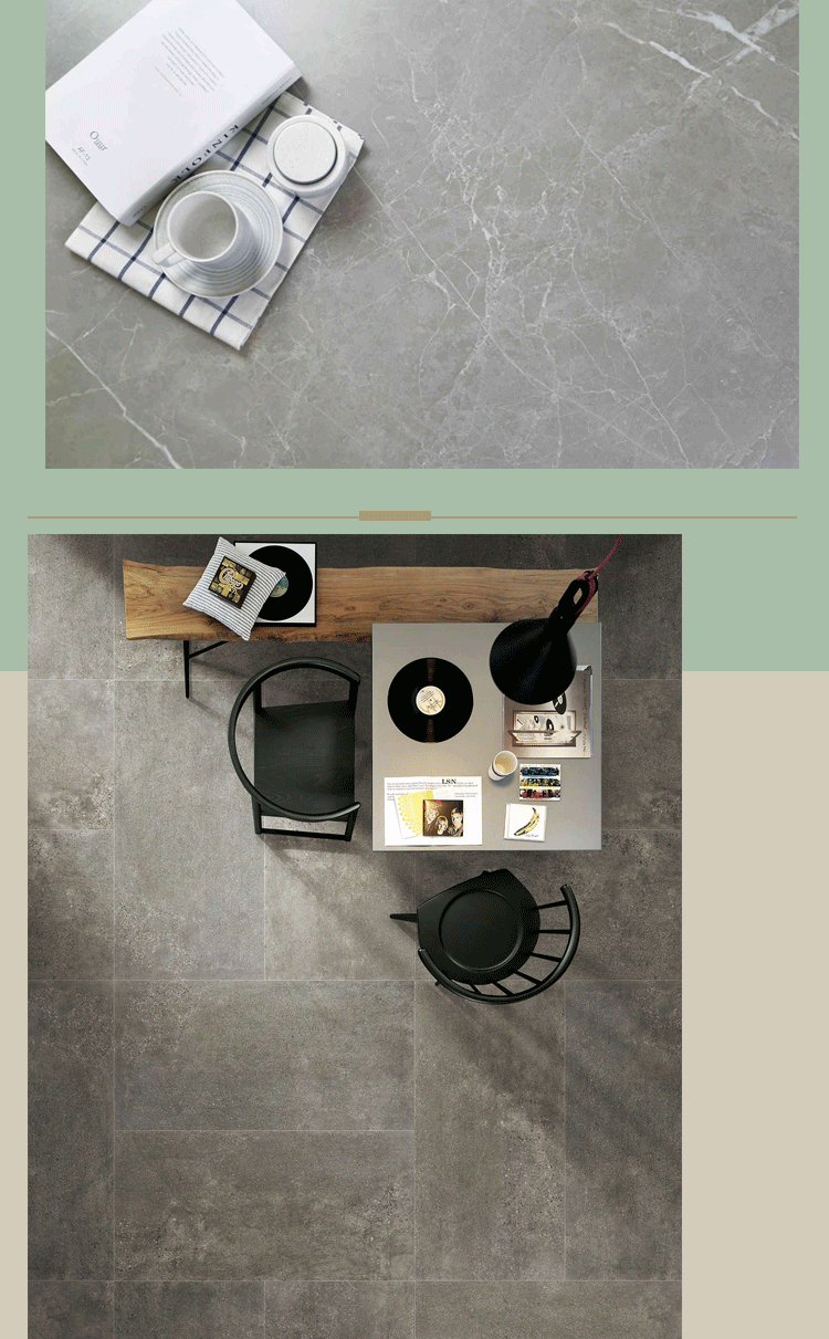 高级灰瓷砖 欧文瓷砖全系预定素色33度灰欧文莱灰灰哑自然面 qi612s