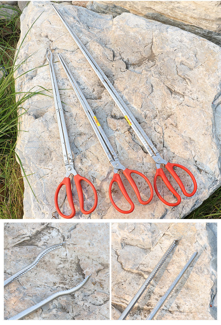 赶海夹子防侧滑泥鳅夹黄鳝夹长鱼夹螃蟹夹子烧烤赶海加厚防滑鳝鱼抓鱼