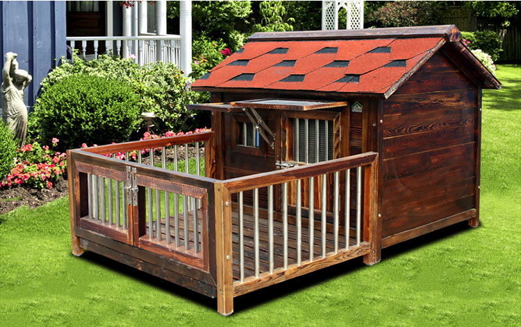 狗屋可拆洗四季通用狗窝户外冬季保暖狗笼别墅防雨中大型犬舍 m-中型