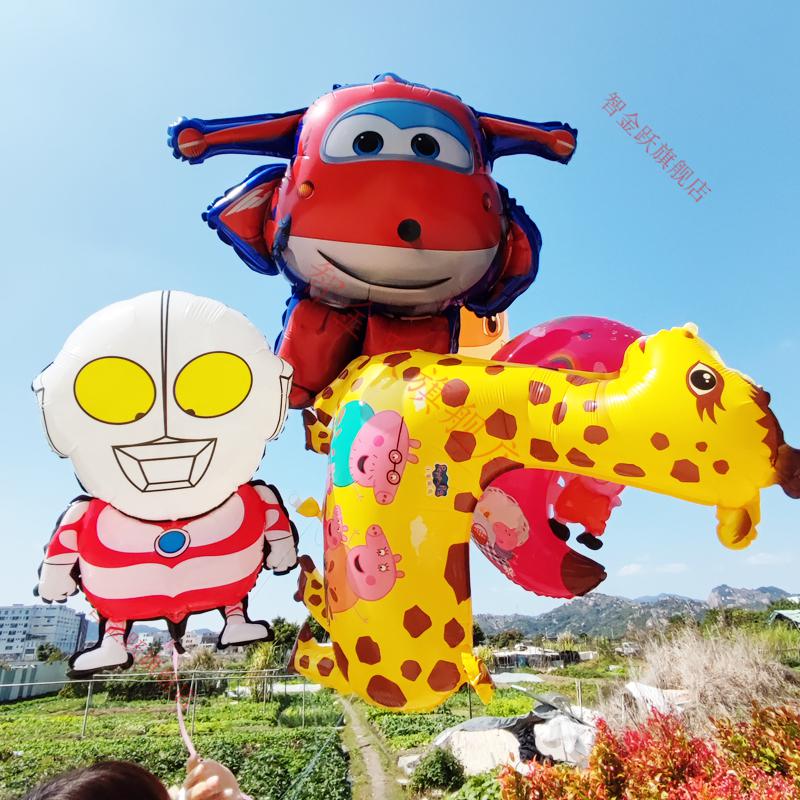 公园摆摊飞天气球 大号飘空卡通气球地推公园广场摆摊儿童升空飞天