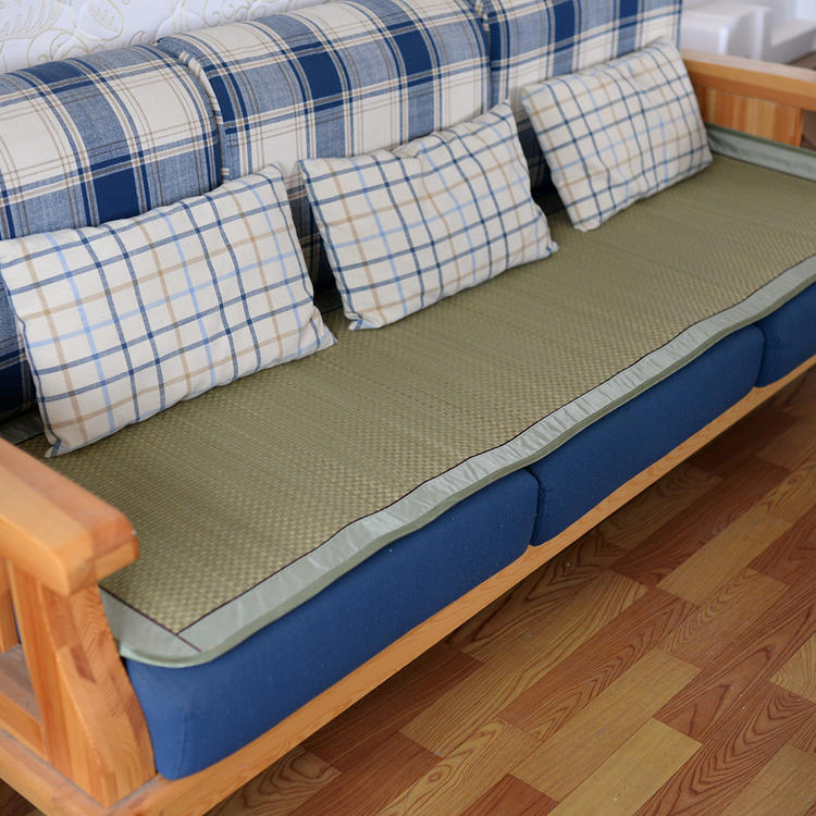 夏天沙发草席垫 天然蔺草席沙发垫凉垫凉席子坐垫防滑夏凉垫沙发席