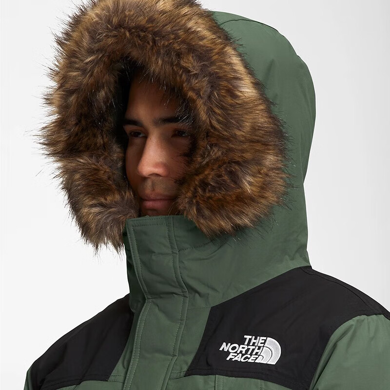 北面(the north face) 男士 mcmurdo parka 绝缘防风保暖羽绒服 灰色