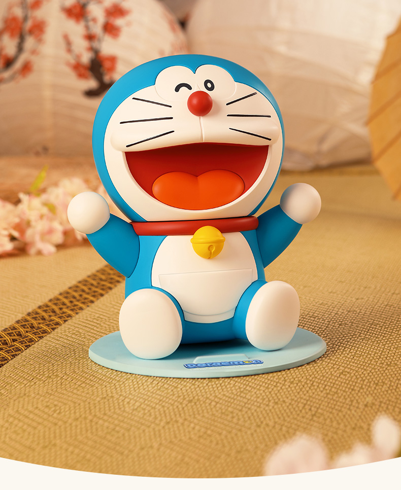 超大哆啦a梦手办可动招手a梦公仔叮当猫大摆件礼物机器猫手机支架桌面