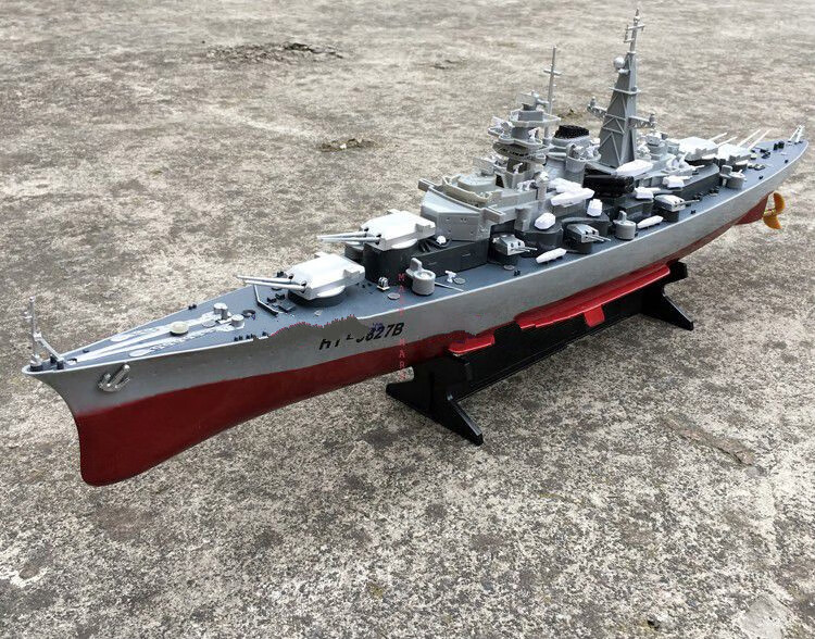 神孩子 全套成品俾斯麦战列舰电动遥控大型船模型军舰航模可下水充电