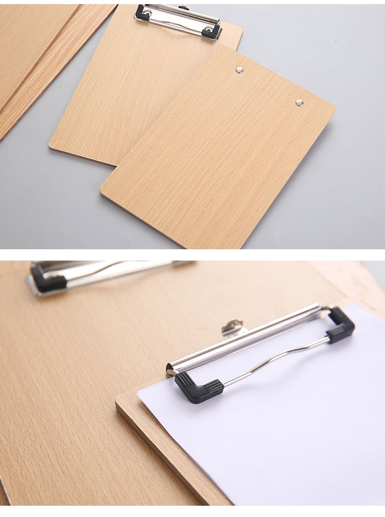 得力同款木板夹板创意横夹厚书写记事板夹a5小32k文件夹办公用品写字