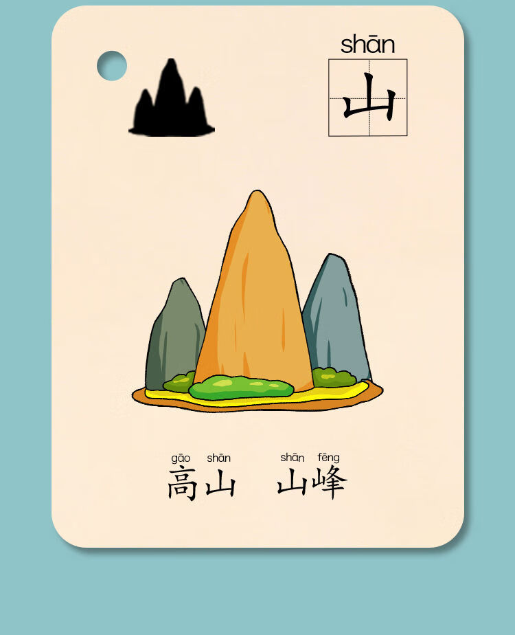 识字卡片 1-3岁 幼儿园象形识字卡片3000字启蒙宝宝看图认字儿童象形