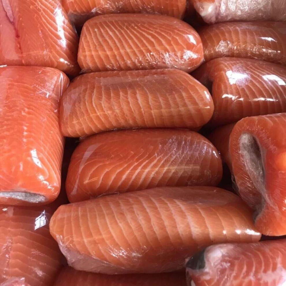 新鲜三文鱼去骨刺身即食整条现杀冰鲜500g冷冻三文鱼中段顺丰2斤装