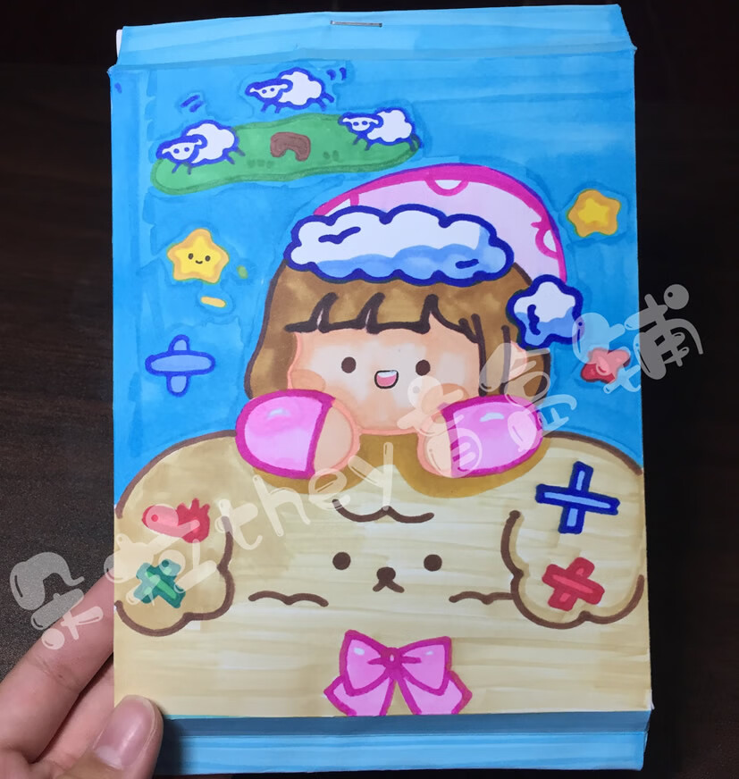 万代 小学生自制盲盒可爱美媚/cutegir原盲盒,小学生自制盲盒内含7个
