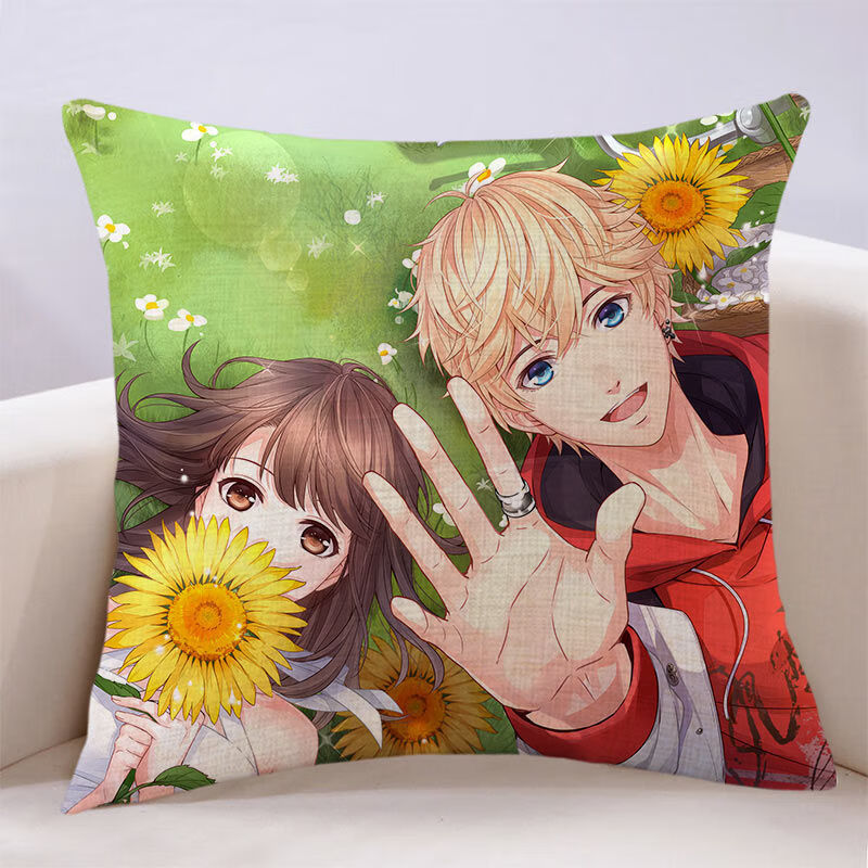 恋与制作人白起抱枕 恋制作人动漫与棉麻枕套靠垫抱枕芯同款二次元