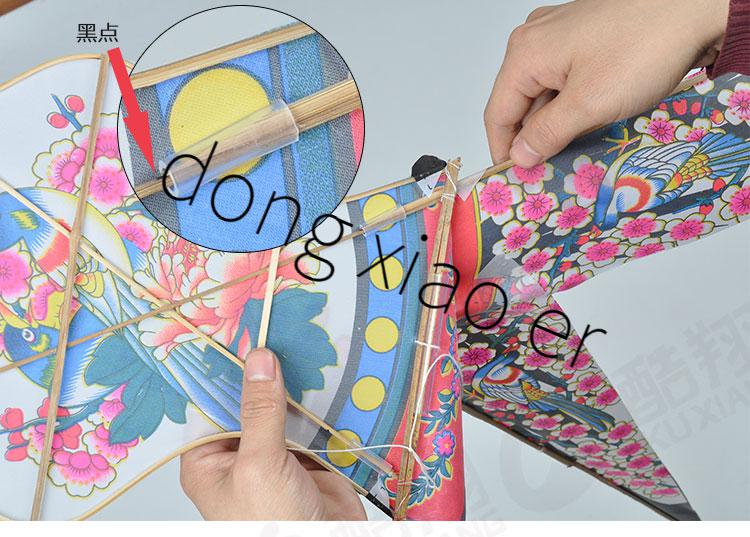 潍坊正宗传统手工立体沙燕风筝 竹条骨架可放飞 纸鸢儿童燕子风筝 70*