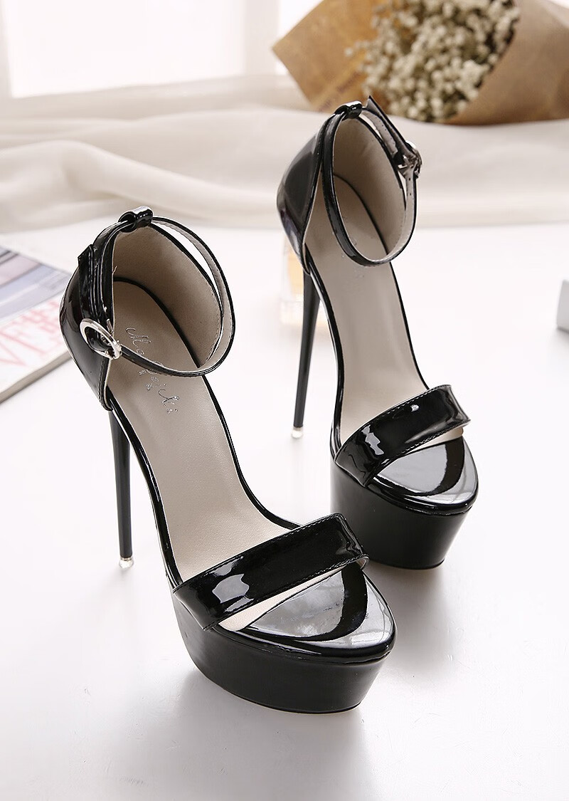 sm情趣高跟鞋床上免脱细跟性感红色绑带尖头超性感夜店调教诱惑公主16