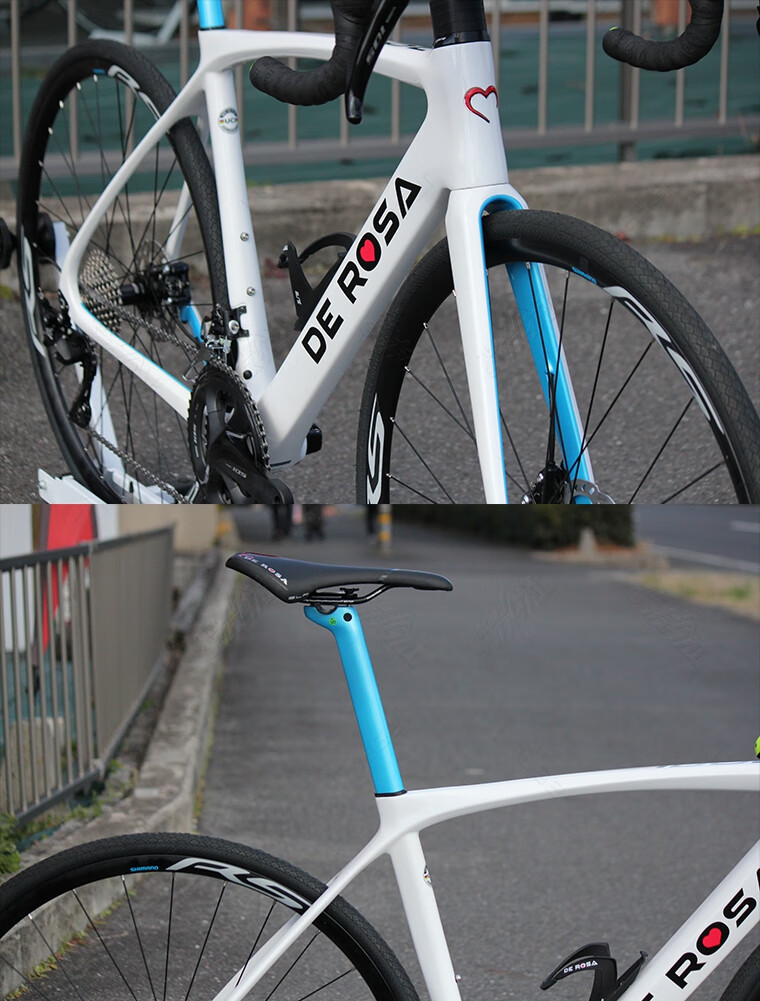 德罗萨derosa idol 碳纤维公路车架组105/ut全内走线碟刹电变 配置四