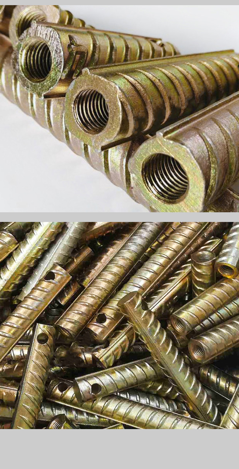 螺纹钢套筒pc预埋预制构件耐腐蚀钢筋连接吊装叠合板镀锌套管螺栓智