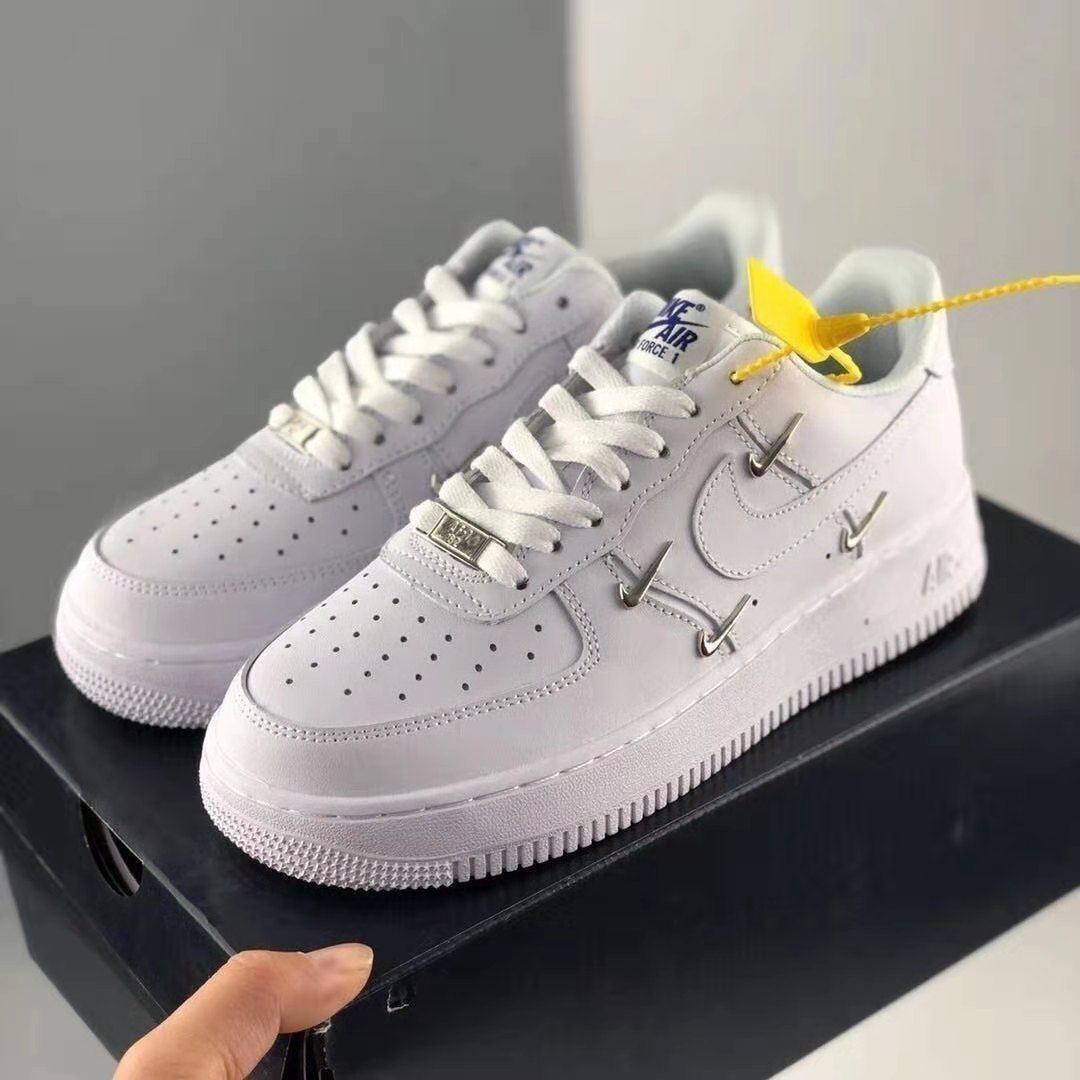 联名2022 1 af1空军一号四钩 泫雅同款白蓝休闲鞋板鞋ct1990-100aj