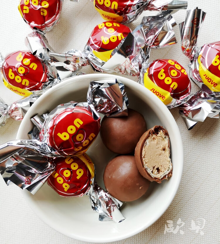 bonbon蹦蹦夹心巧克力黑巧450克(30粒)婚庆喜糖果零食墨西哥进口