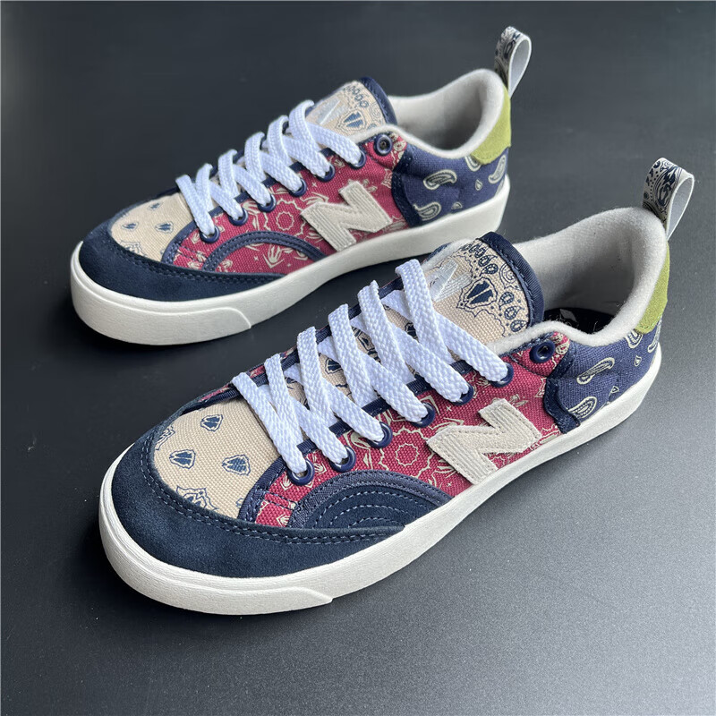 新百伦nb帆布板鞋nb开口笑低帮男鞋街拍情侣小白鞋女【商场同款】 nb