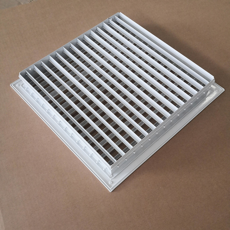 铝合金双层百叶风口 中央空调出风口格栅 百叶窗通风口新风口定做 面