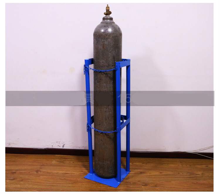 实验室气瓶固定架40l氧气乙炔瓶防倒架安全存放架钢瓶支架放置架红色