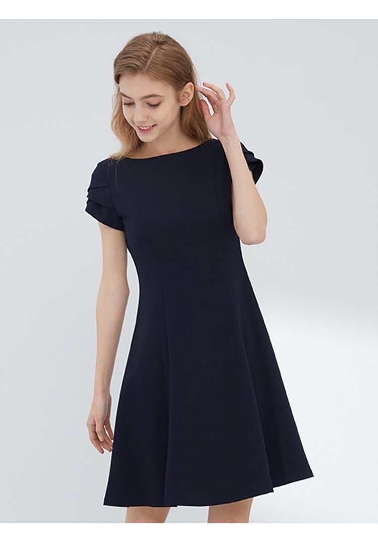 dkny/唐娜 凯伦春夏新品女式温婉风淑女设计简约舒适大气女士连衣裙dd