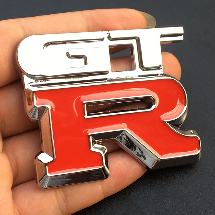标跃金属标立体3d车贴个性车贴改装gtr车标贴纸侧标装饰gtr标志尾标后
