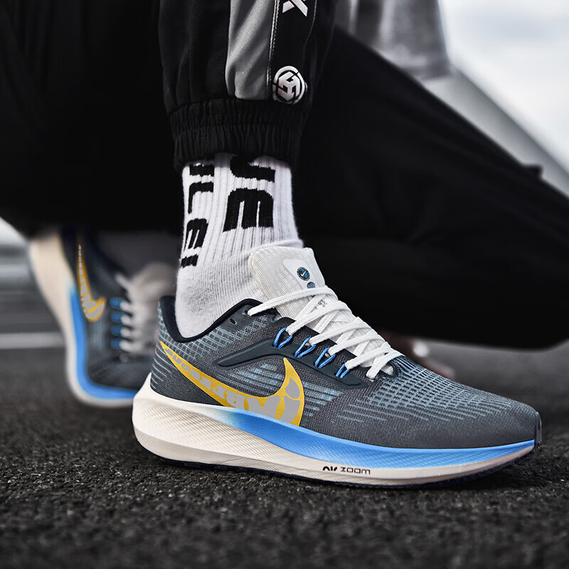 飞马37跑步鞋zoom气垫登月38男鞋防滑运动学生鞋39 飞马37代/黑白 39