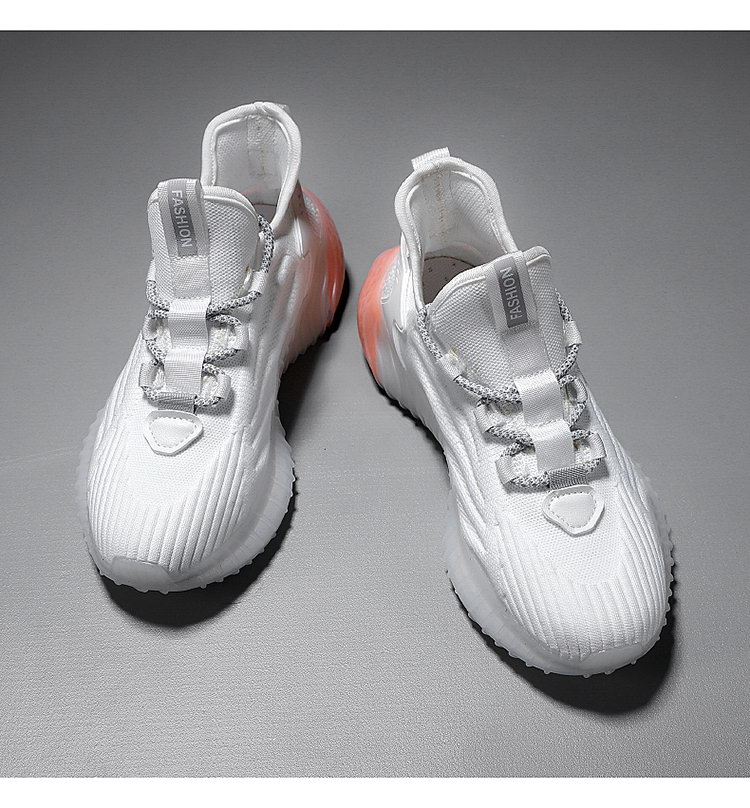 蜻蜓莆田椰子鞋男运动夏季飞织网面透气爆米花跑步减震泡沫底夏天防臭