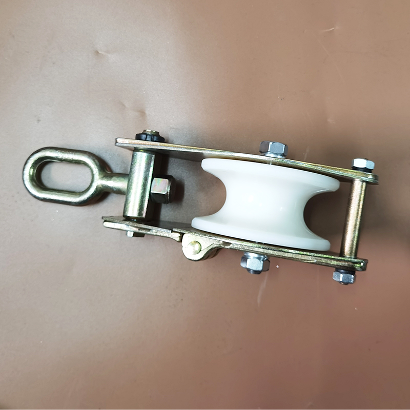 电力传递滑车地缆电缆牵引绳传递滑轮尼龙加宽高速电力滑轮起重轮2吨