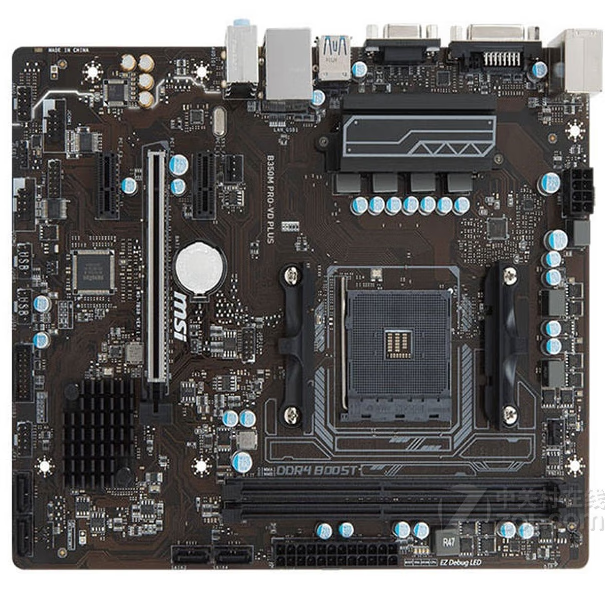 适用msi/微星a320m-o主板am4台式机电脑ddr4映泰华擎七彩虹a320 黑色