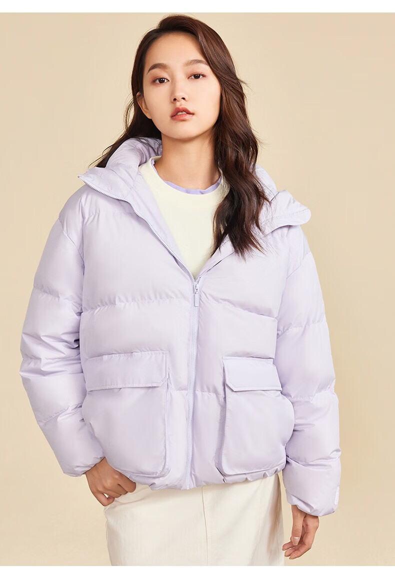 安踏(anta)热雪羽绒服丨女款加厚秋冬季新款保暖纯色羽绒服简约潮流