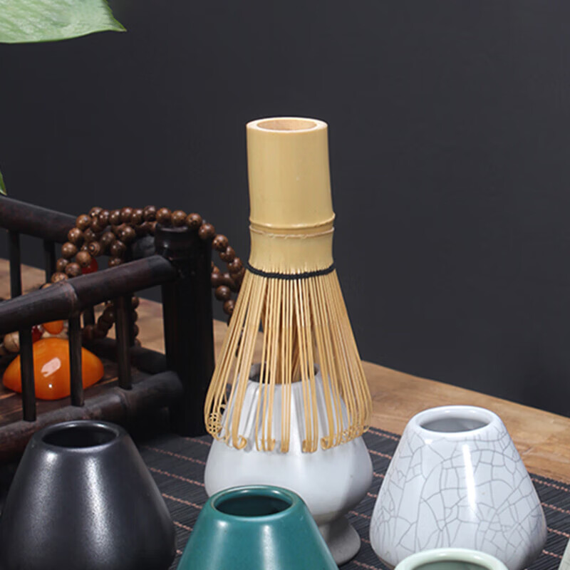 Chino Tea Whisk Matcha Brush Tea Whisking Tea Set, Song Dynasty Japanese Baking Stirring brush Bamboo Tea Whisk Standing Matcha Bowl 80 sets [For matcha Latte Milk tea] [Tea whisking accessories, Comfortable tea Experience] thumbnail 6