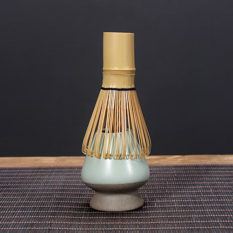 Chino Tea Whisk Matcha Brush Tea Whisking Tea Set, Song Dynasty Japanese Baking Stirring brush Bamboo Tea Whisk Standing Matcha Bowl 80 sets [For matcha Latte Milk tea] [Tea whisking accessories, Comfortable tea Experience] thumbnail 3