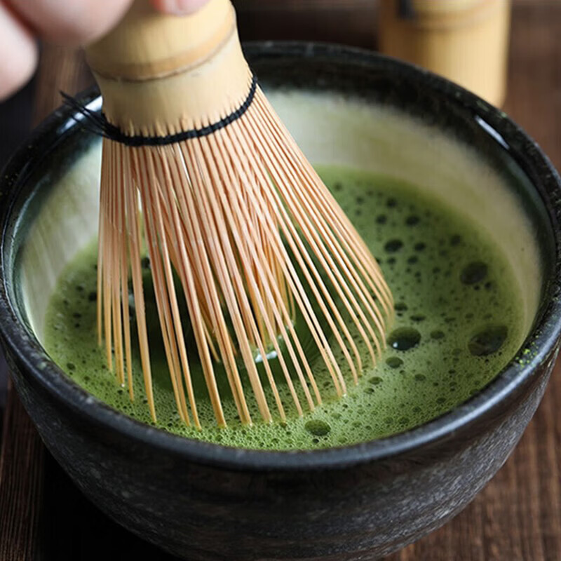 Chino Tea Whisk Matcha Brush Tea Whisking Tea Set, Song Dynasty Japanese Baking Stirring brush Bamboo Tea Whisk Standing Matcha Bowl 80 sets [For matcha Latte Milk tea] [Tea whisking accessories, Comfortable tea Experience] thumbnail 2