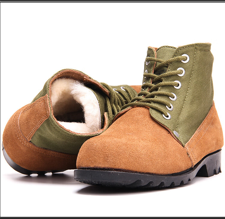 男翻毛棉皮鞋冬季羊毛大头鞋真皮反毛皮毛皮鞋模压保暖耐磨防滑棉鞋