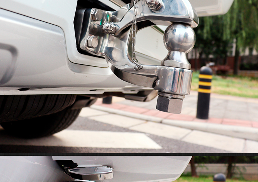 适用适用于丰田普拉多霸道2700/4000后拖车钩流氓钩杠不锈钢加厚20款