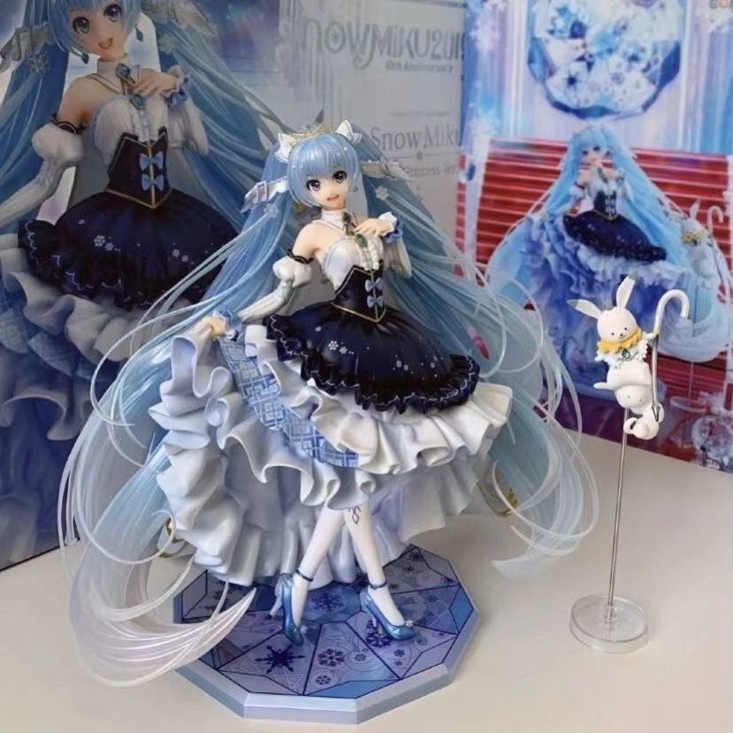 周年插画大赛桌面摆件生日礼物玩偶雕像潮 初音未来摆件尺寸20cm以上