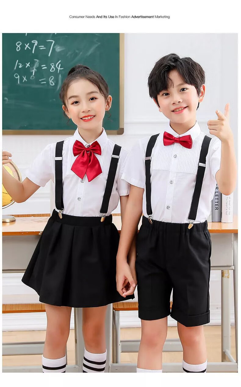 童仔豆小孩子穿的儿童演讲礼服中小学生合唱演出服装男女朗诵表演服