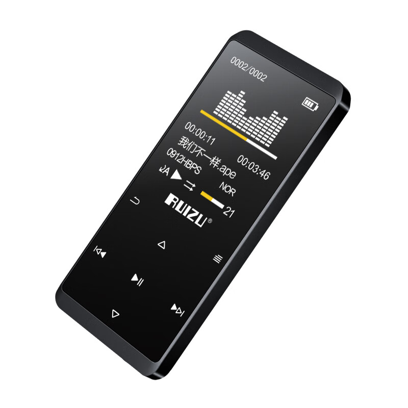 锐族(ruizu) d02 8g 黑 带蓝牙外放触摸迷你学生mp3/mp4无损音乐播放