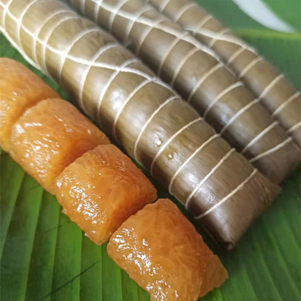 灰水粽长条凉粽沾糖草木灰端午节粽子135克/条斋粽广西特产 3条灰水粽